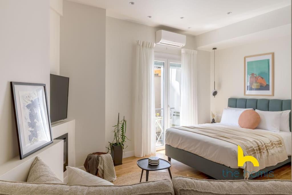 Romantic Nest With Electrical Fireplace Near Acropolis Apartment *